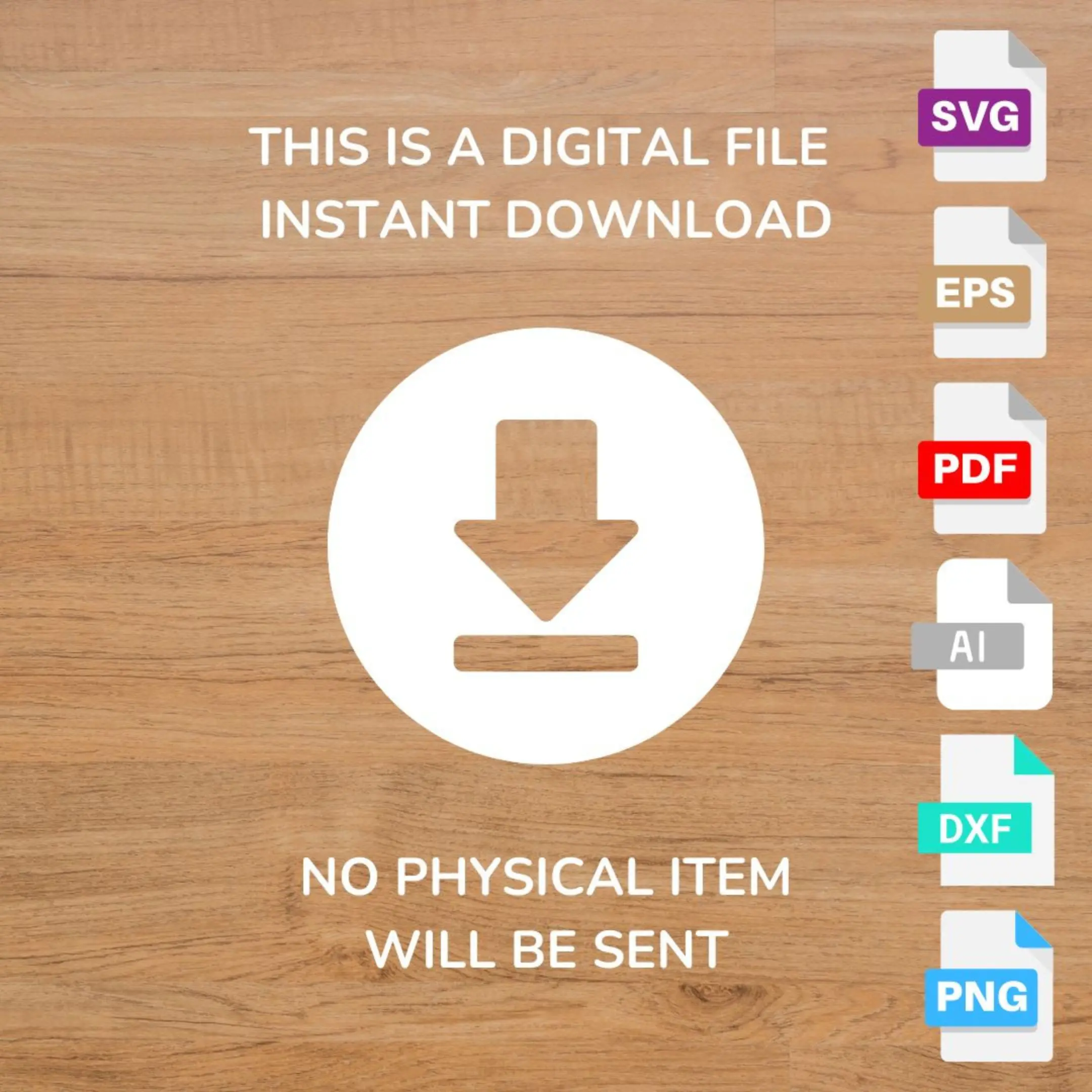Digital product information graphic – available in multiple file formats