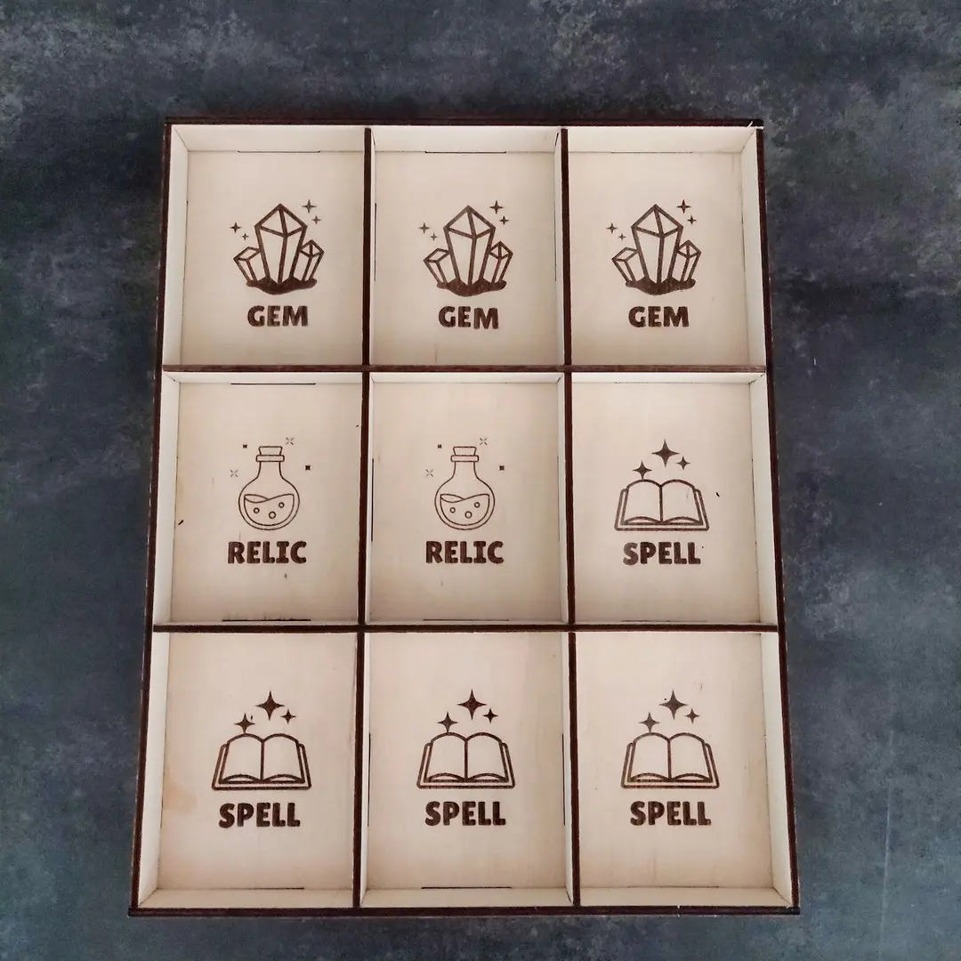 Laser cut Aeon's End market board – thumbnail preview