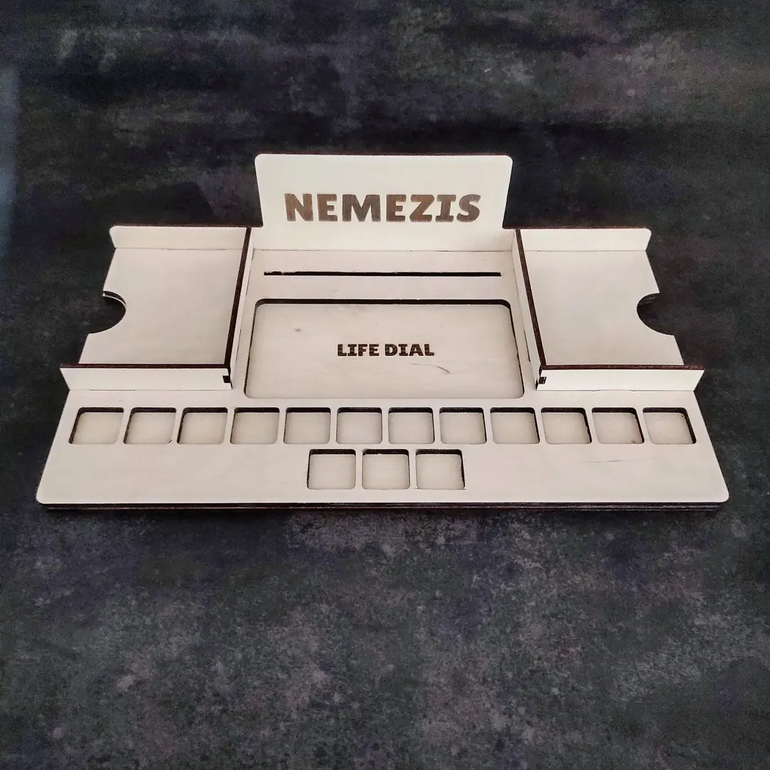 Laser cut Aeon's End nemesis board – thumbnail preview