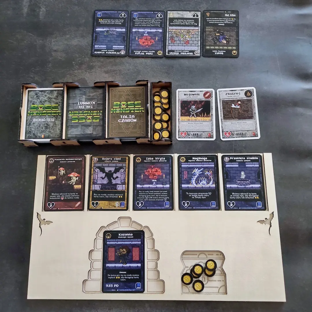 Laser cut Boss Monster player board – thumbnail preview