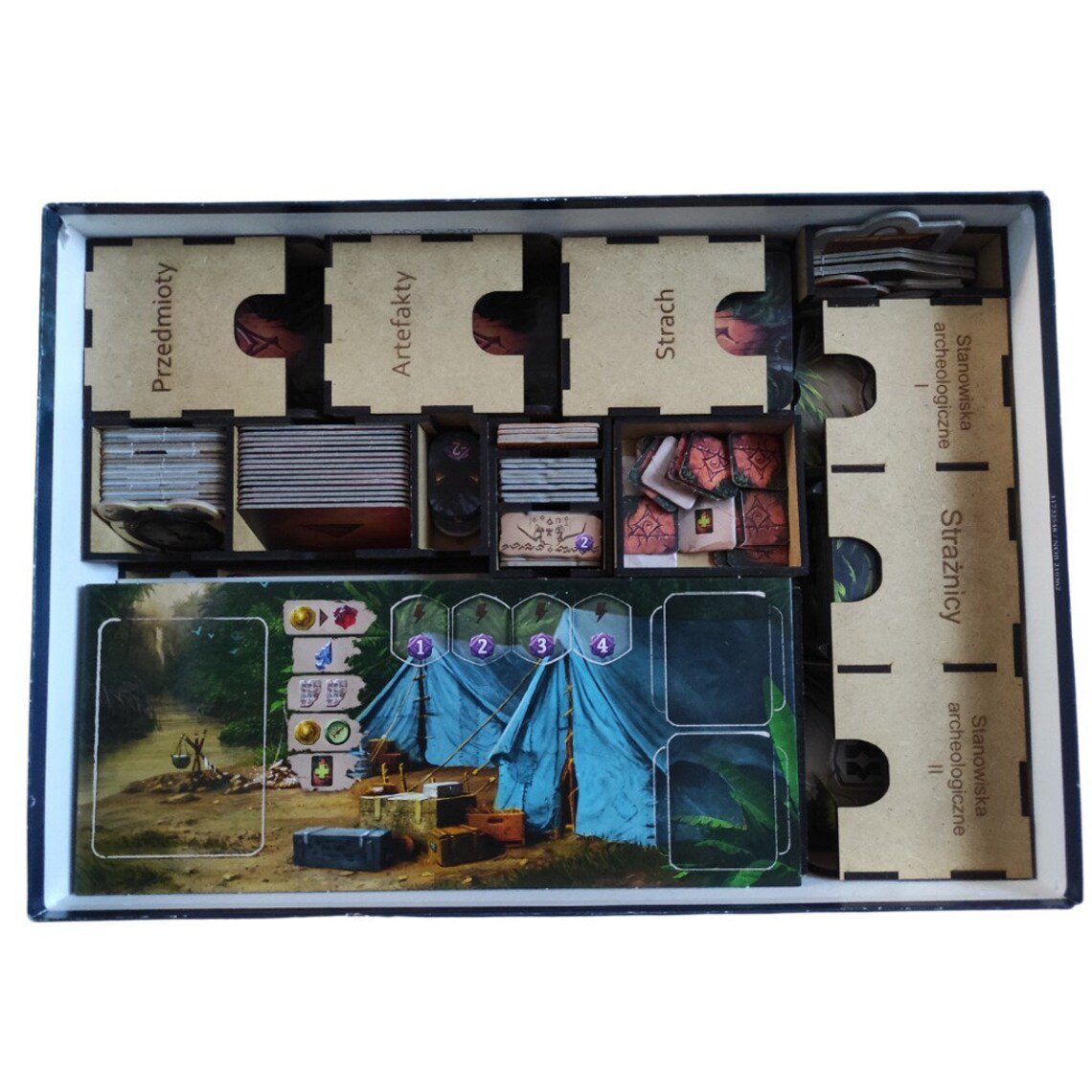 Lost Ruins of Arnak insert second layer with larger component trays