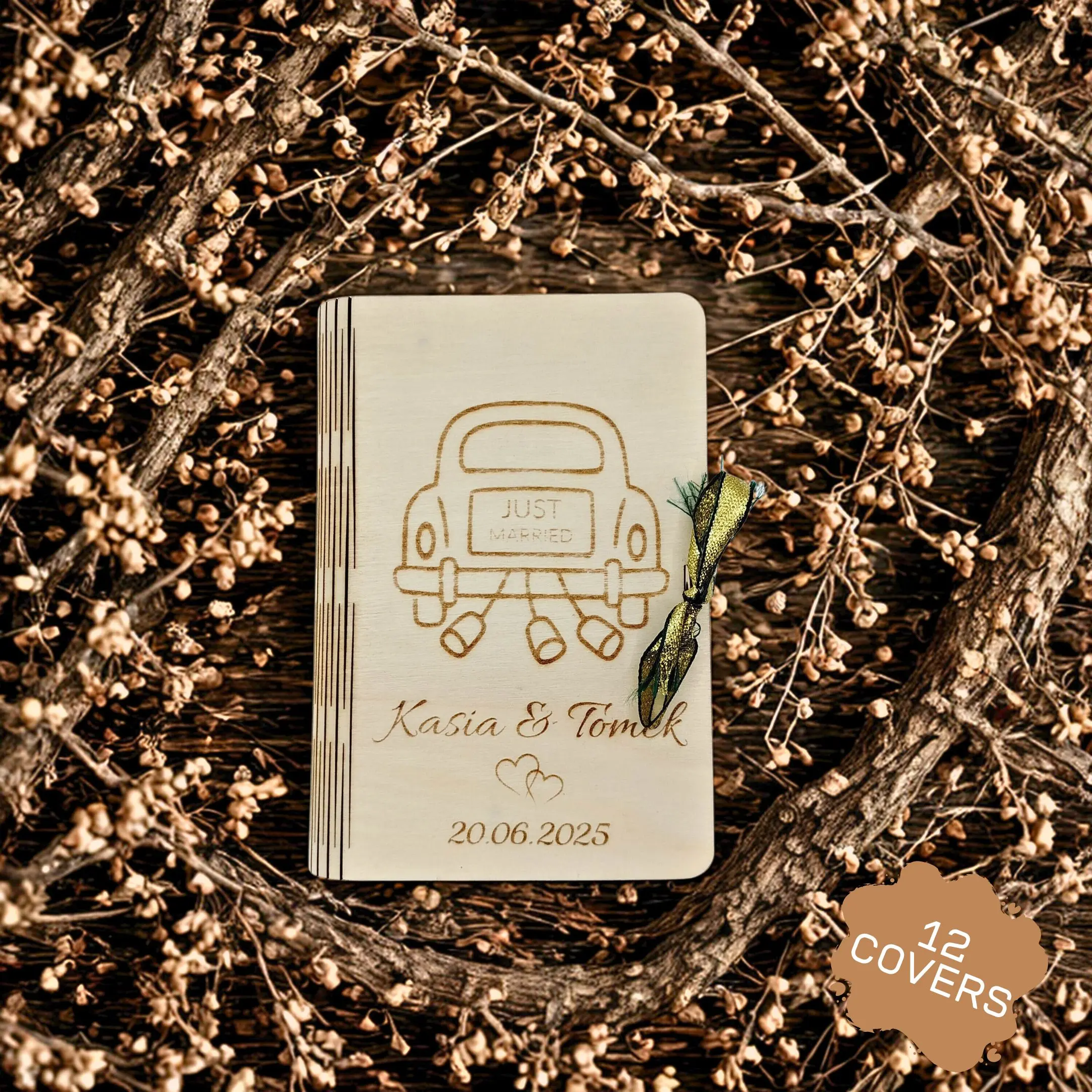 Laser cut wedding cash box with 12 unique cover designs preview